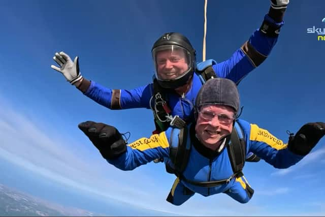 Tony ‘Spike’ Milligan who jumped out of a plane Credit: Tony Milligan / SWNS/ Skydive NW