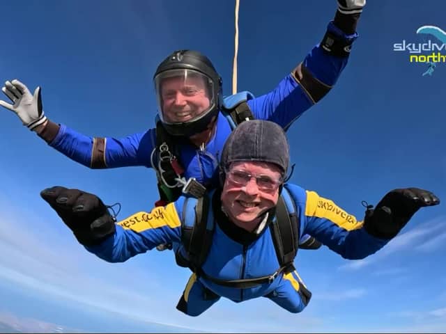 Tony ‘Spike’ Milligan who jumped out of a plane Credit: Tony Milligan / SWNS/ Skydive NW