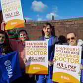 Junior doctors on the picket line outside Wigan Infirmary. Photo: Andrew Nowell/NationalWorld