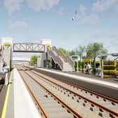 Artist impression of what Golborne Station could look like Credit: GMCA