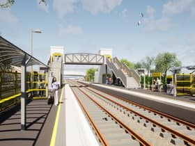Artist impression of what Golborne Station could look like Credit: GMCA