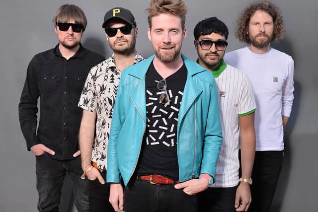Kaiser Chiefs during F1 Live London at Trafalgar Square on July 12, 2017 in London, England.  F1 Live London, the first time in Formula 1 history that all 10 teams come together outside of a race weekend to put on a show for the public in the heart of London.  (Photo by Jeff Spicer/Getty Images for Formula 1)
