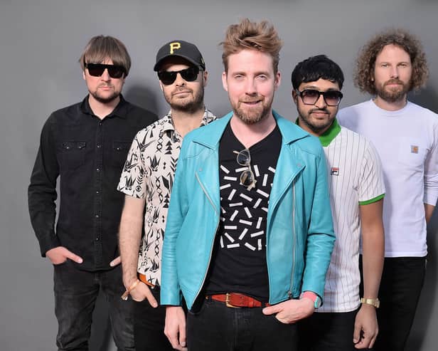 Kaiser Chiefs during F1 Live London at Trafalgar Square on July 12, 2017 in London, England.  F1 Live London, the first time in Formula 1 history that all 10 teams come together outside of a race weekend to put on a show for the public in the heart of London.  (Photo by Jeff Spicer/Getty Images for Formula 1)