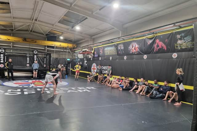 Grappling practice for the team of MMA fighters. Photo: Andrew Nowell/NationalWorld