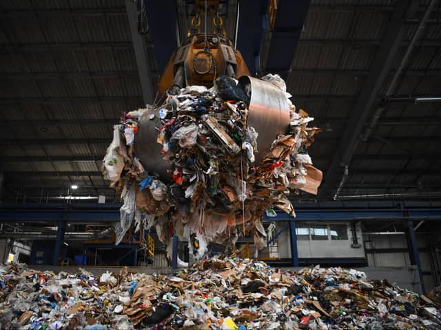 More than 4,000 tonnes of waste in Manchester was rejected by recycling centres, data shows. Photo: AFP via Getty Images