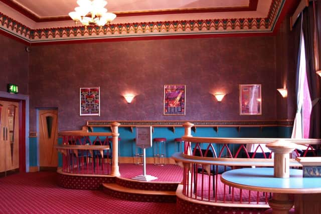 The Art Deco-style bar inside Tameside Hippodrome, designed in the 1930s. Credit: Tim Abram/Ashton Empire Hippodrome