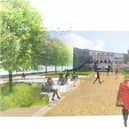 Plans for the Roman Gardens, Manchester. Credit: BDP / Castlefield Forum.