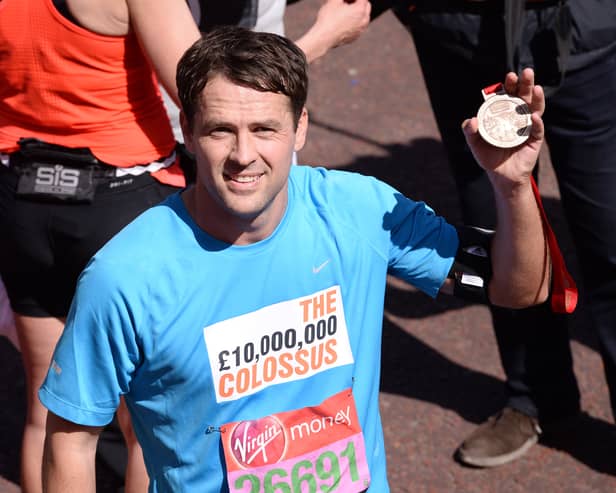 Michael Owen ran the London Marathon in 2014 (Image: Getty Images)