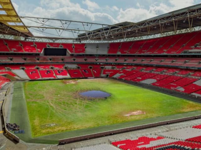 How Wembley Stadium would look with grassroots funding (photo: Greene King)