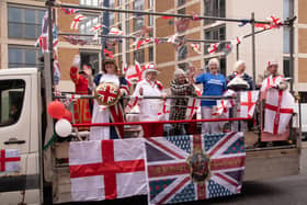 The St George’s Day parade was held in Manchester. Photo: Tony Gribben