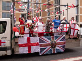 The St George’s Day parade was held in Manchester. Photo: Tony Gribben