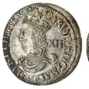 This King Charles I shilling struck during the English Civil War has sold for a world record £12,600. 