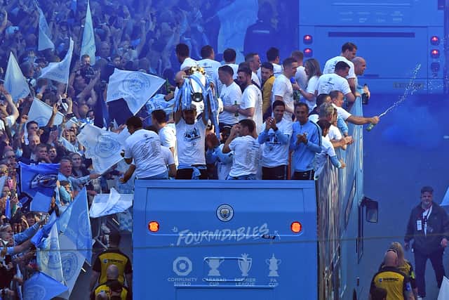 Man City completed the treble in 2019 (Image: Getty Images)