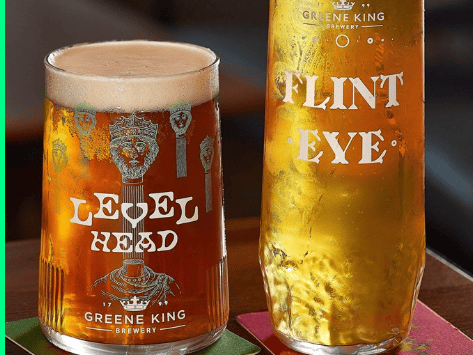 Level Head and Flint Eye are the two new beers launched by Greene King (Photo: Greene King) 