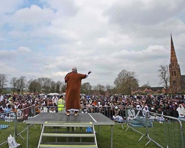 Thousands gather in Platt Fields for Eid in the Park 2023. Credit: William Lailey SWNS