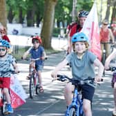 A Kidical Mass bike ride. Photo: Jennifer Fey