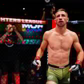 Brendan Loughnane in the PFL cage for his fight against Marlon Moraes. Photo: PFL