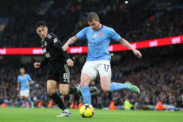 Kevin De Bruyne is a major injury doubt ahead of Fulham vs Manchester City.