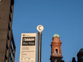 A general view of a bus stop in Manchester Credit: Robertvt - stock.adobe.com