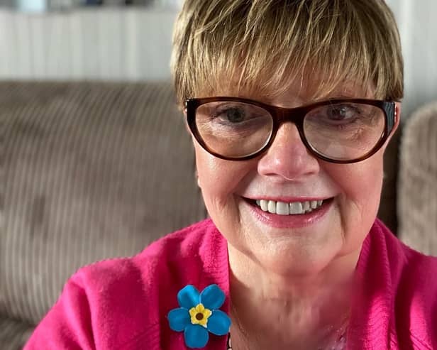 Angie Wild, from Tameside, is urging people to support the Alzheimer’s Society appeal in May