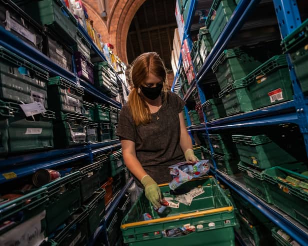 The Trussell Trust handed out more food parcels at its Manchester foodbanks than ever before in the latest year. Photo: Getty Images