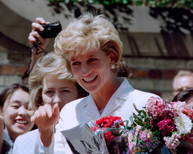 Diana, Princess of Wales, smiles as she meets wellwishers outside St Vincent's Hospice in Sydney on November 2, 1996, her last official engagement in Australia.