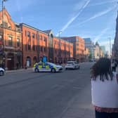 Police incident in Deansgate Credit Phil Wilkinson