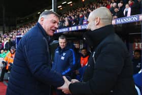 Pep Guardiola has agreed with Sam Allardyce’s claims that they’re on the same level as managers.
