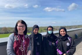The team from Falinge Park High School in Rochdale which is in the final of the environment competition OurEcho Challenge. Photo: Rose Edmondson 