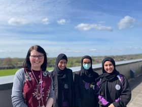The team from Falinge Park High School in Rochdale which is in the final of the environment competition OurEcho Challenge. Photo: Rose Edmondson 