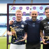 Pep Guardiola was asked about Ederson and Kevin De Bruyne’s availability against Leeds.