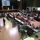 Oldham local election vote count at the Queen Elizabeth Hall. Photo: Charlotte Green LDRS