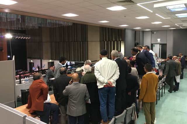 Oldham local election vote count at the Queen Elizabeth Hall. Photo: Charlotte Green LDRS