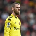 Manchester United goalkeeper David de Gea looks on during a match