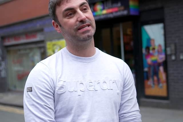 Matthew Cornford, the owner of the QueerLit bookstore in Manchester’s Northern Quarter. Photo: SWNS