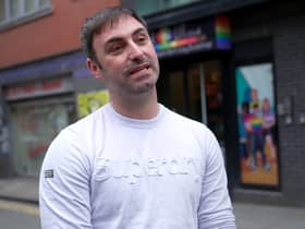Matthew Cornford, the owner of the QueerLit bookstore in Manchester’s Northern Quarter. Photo: SWNS