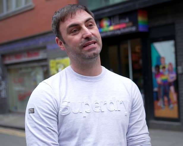 Matthew Cornford, the owner of the QueerLit bookstore in Manchester’s Northern Quarter. Photo: SWNS