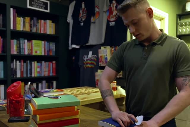 QueerLit is a specialist LGBTQ+ bookshop in the Northern Quarter in Manchester. Photo: SWNS