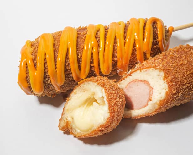 Bunsik’s viral Korean corn dogs, coming to Manchester this summer. Photo: Bunsik