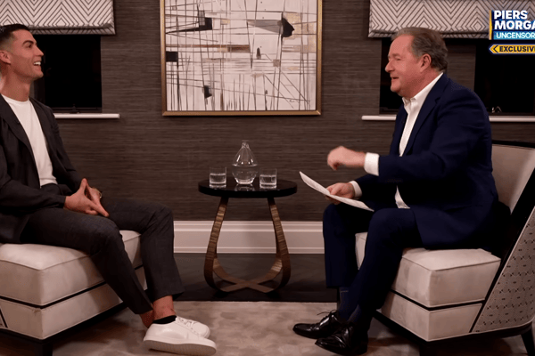 Cristiano Ronaldo appeared on Piers Morgan Uncensored (Image: Piers Morgan Uncensored / YouTube)