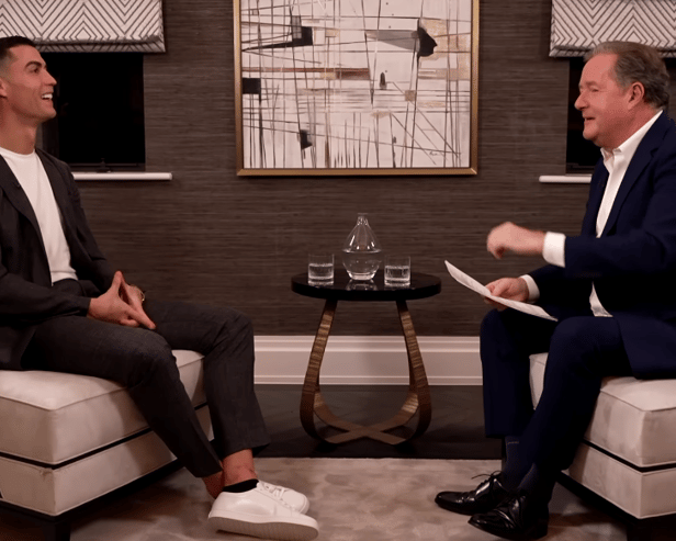 Cristiano Ronaldo appeared on Piers Morgan Uncensored (Image: Piers Morgan Uncensored / YouTube)