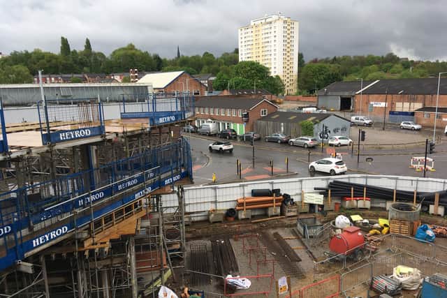 The restoration project at Weir Mill in Stockport. Photo: LDRS
