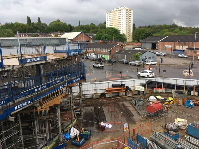 The restoration project at Weir Mill in Stockport. Photo: LDRS