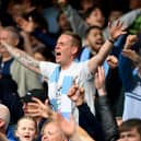 Manchester City fans poked fun at themselves during Manchester City’s win over Everton.