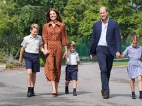 The Prince and Princess of Wales with their three children