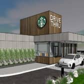 This is what the new Starbucks in Rochdale could look like if planning permission is granted. Credit: RGP Architects
