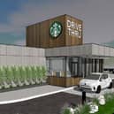 This is what the new Starbucks in Rochdale could look like if planning permission is granted. Credit: RGP Architects
