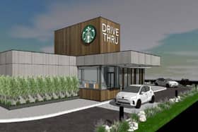 This is what the new Starbucks in Rochdale could look like if planning permission is granted. Credit: RGP Architects