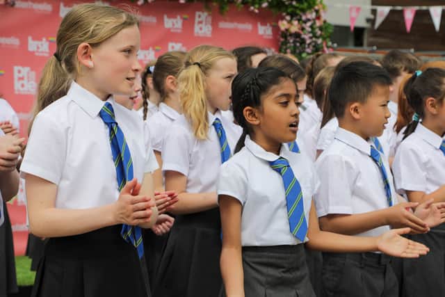 Choir singing at opening ceremony of Pride in Trafford Credit: Trafford Council