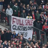 Manchester United fans at Old Trafford.  